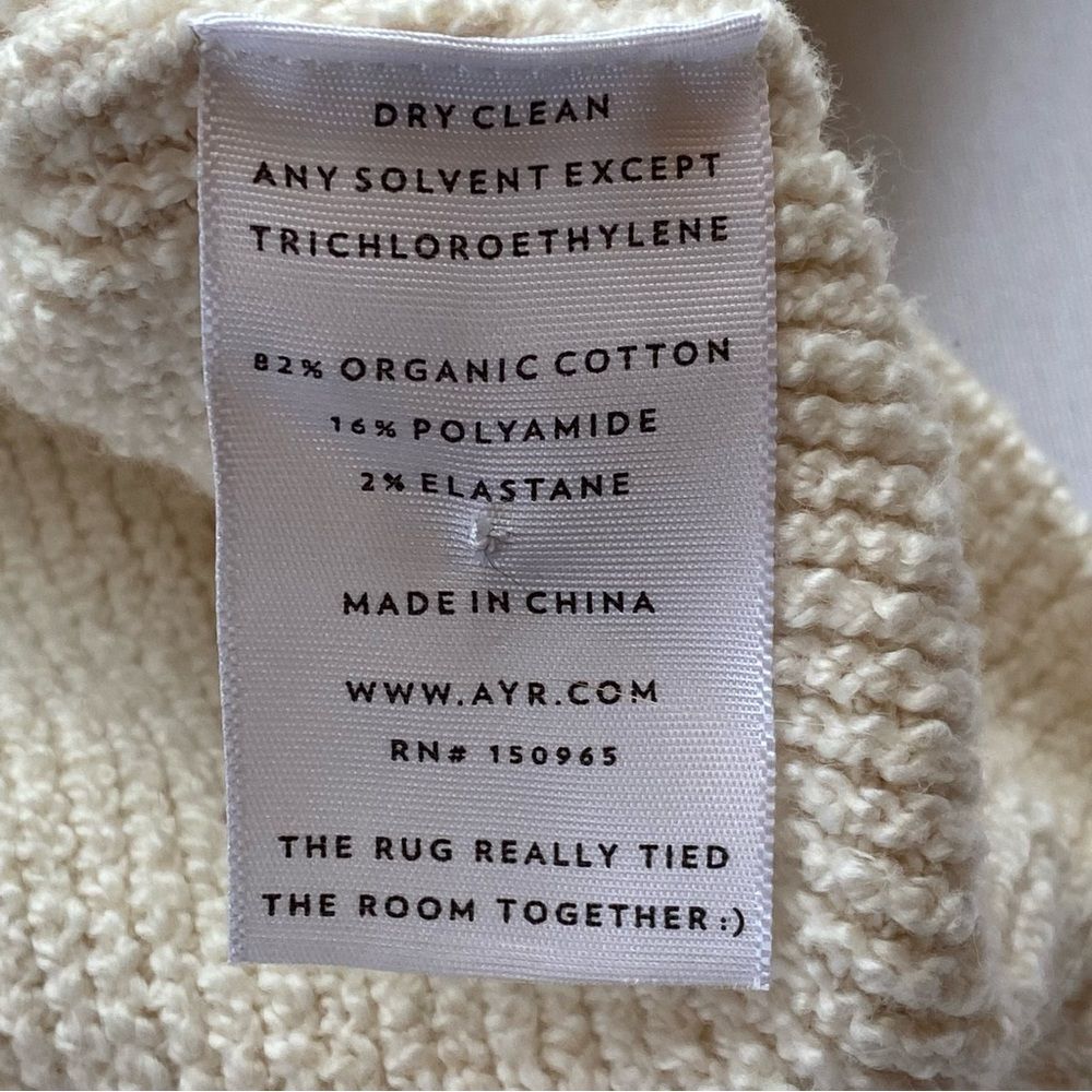 AYR Gelato The Uptown Girl Organic Cotton Cardigan Size Large - Picture 12 of 15